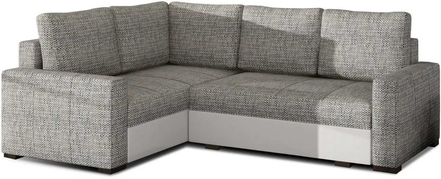 Canapea de colt Eltap Corona Berlin 01/Soft 17 Left (Gray/White) - 2