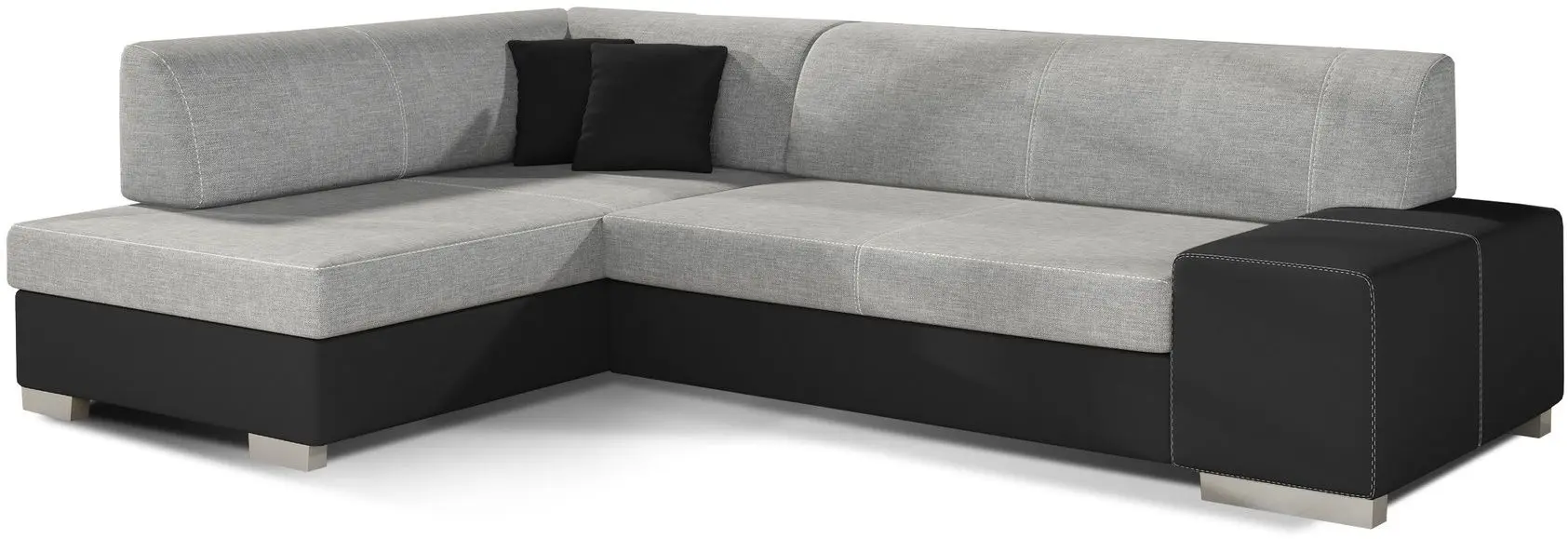 Диван угловой Eltap Fabio Sawana 21/Soft 11 Left (Gray/Black) - 2