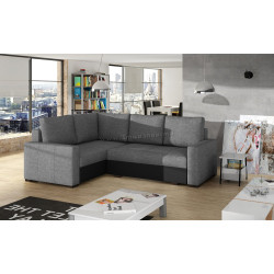 Диван угловой Eltap Corona Sawana 21/Soft 11 Left (Gray/Black)