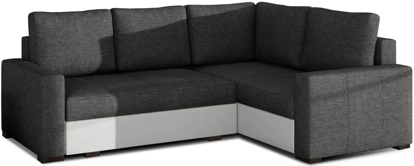 Canapea de colt Eltap Corona Sawana 05/Soft 17 Right (Gray Dark/White) - 2