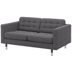 Диван Ikea Landskrona/Gunnared 2-местный/металл (Темно-серый) Thumb