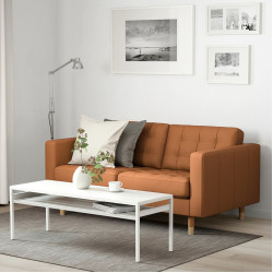 Диван Ikea Landskrona/Grann/Bomstad 2-местный/дерево (Золотисто-коричневый)