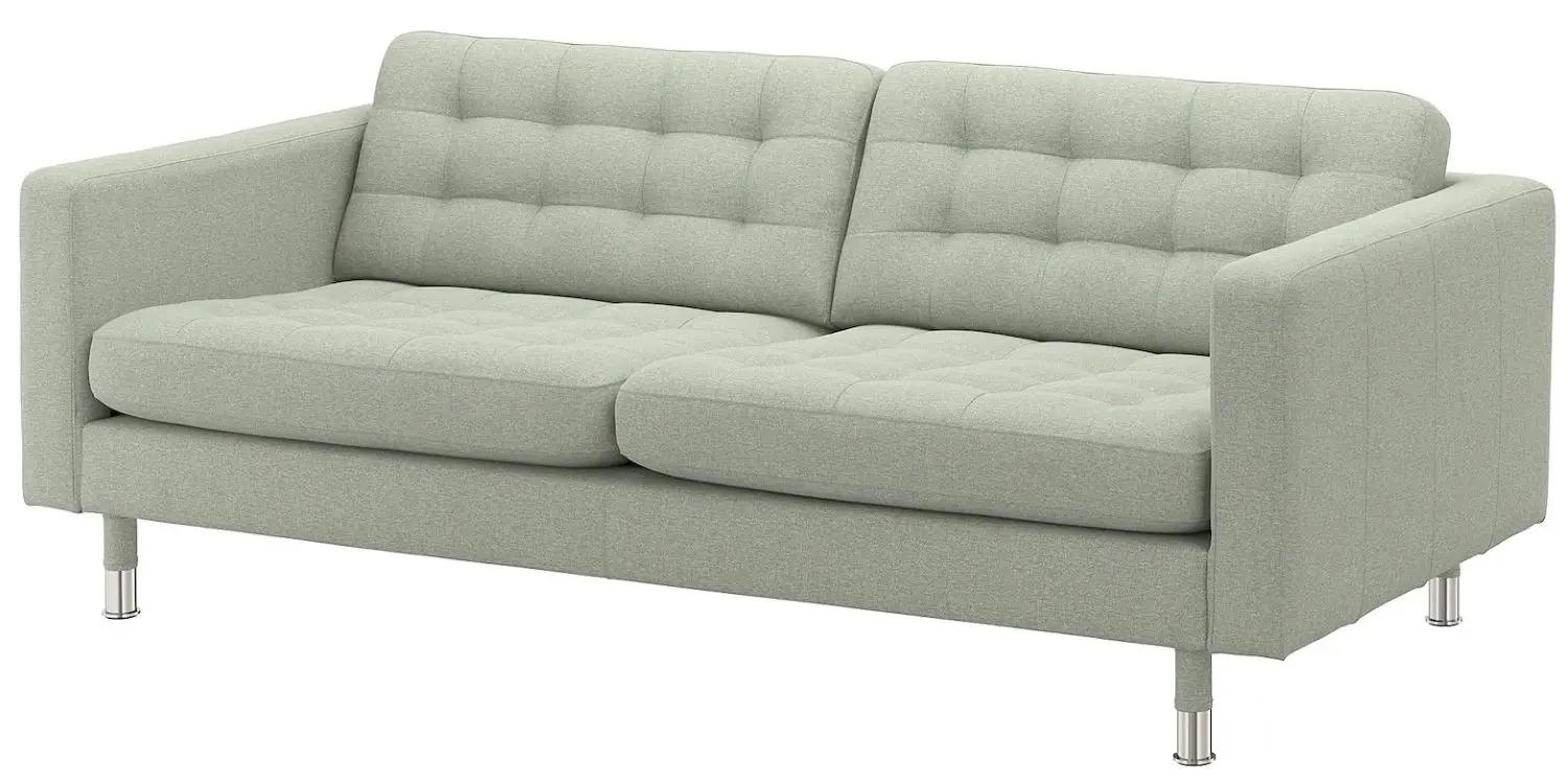 Canapea Ikea Landskrona/Gunnared 3 locuri/metal (Verde deschis)