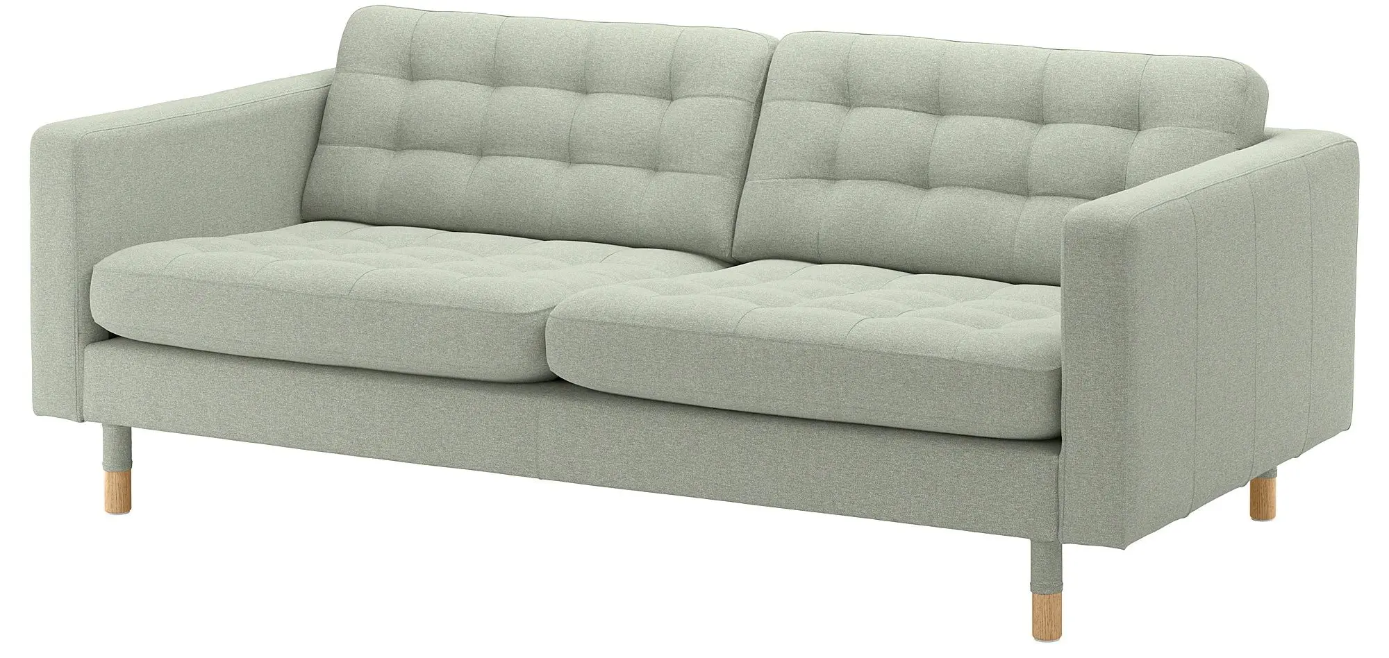 Canapea Ikea Landskrona/Gunnared 3 locuri/lemn (Verde deschis)