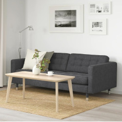 Canapea Ikea Landskrona/Gunnared 3 locuri/metal (Gri inchis)