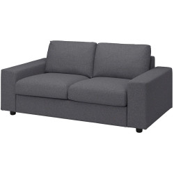 Canapea Ikea Vimle/Gunnared 2 locuri/brate late (Gri mediu) Thumb