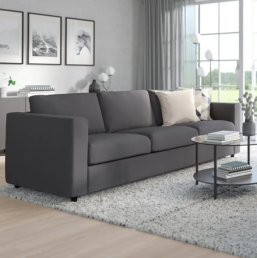 Canapea Ikea Vimle/Hallarp 3 locuri (Gri)