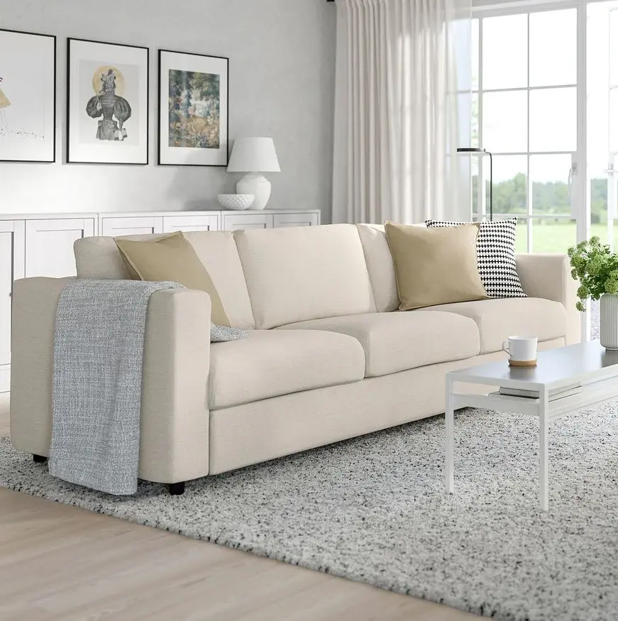 Canapea Ikea Vimle/Gunnared 3 locuri (Bej)