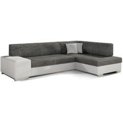 Диван угловой Eltap Fabio Berlin 02/Soft 17 Right (Black/White) Thumb