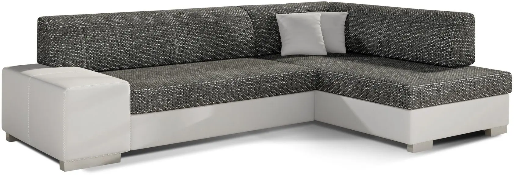 Диван угловой Eltap Fabio Berlin 02/Soft 17 Right (Black/White)