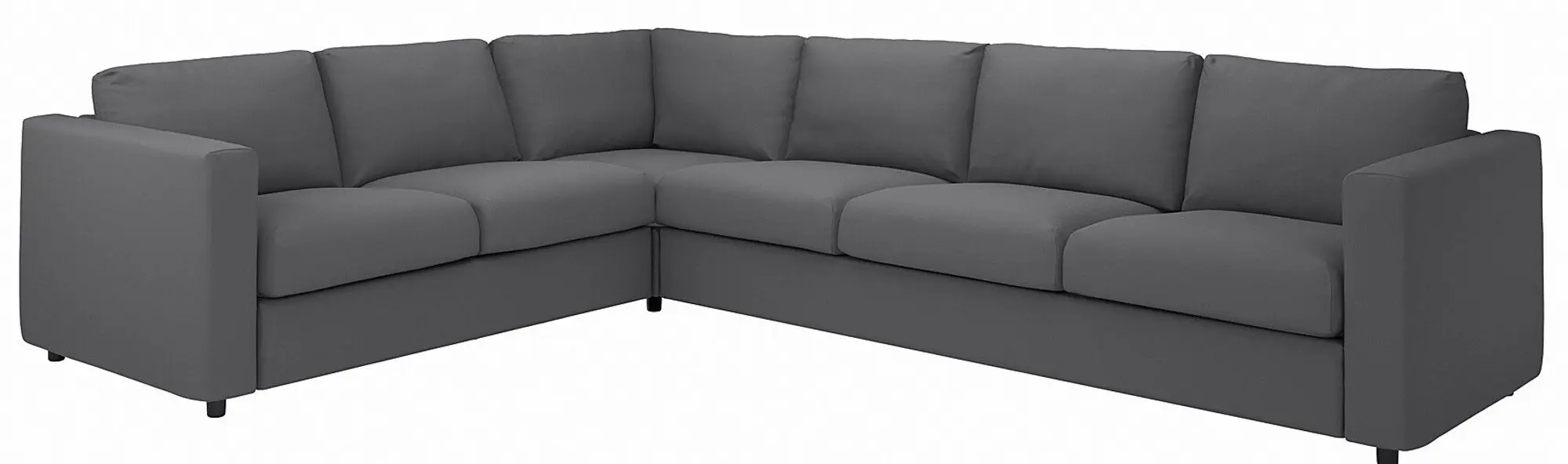 Canapea colt Ikea Vimle/Hallarp 5 locuri (Gri) - 2