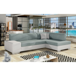 Диван угловой Eltap Fabio Cover 70/Soft 17 Right (Blue-Gray/White)