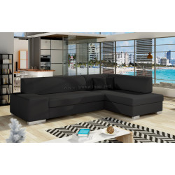 Canapea de colt Eltap Fabio Soft 11 Right (Black)