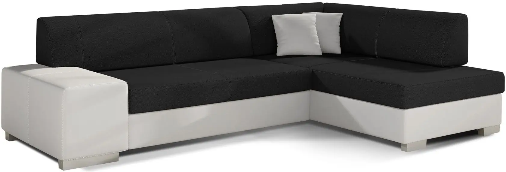 Диван угловой Eltap Fabio Sawana 14/Soft 17 Right (Black/White) - 2