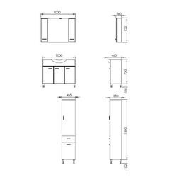 Шкаф под умывальник Martat Olimpia 100 (White) Thumb