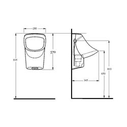 Писсуар Ege Vitrifiye Olympos 38108 (White) Thumb
