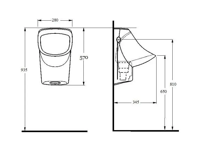 Писсуар Ege Vitrifiye Olympos 38108 (White)