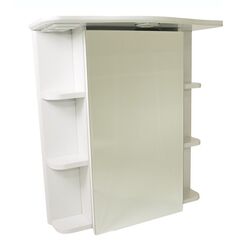 Dulap cu oglinda 700 White (rafturi)