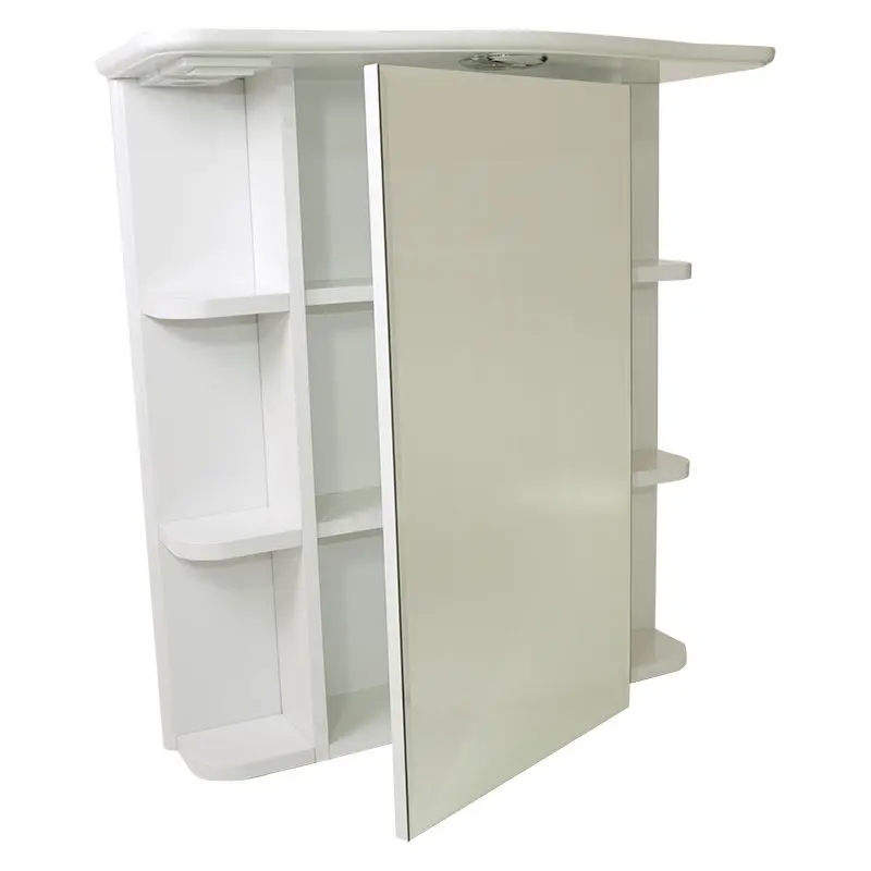 Dulap cu oglinda 700 White (rafturi)