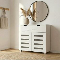 Тумба для обуви Fabrik Home Modul 11 (Ясень Белый)