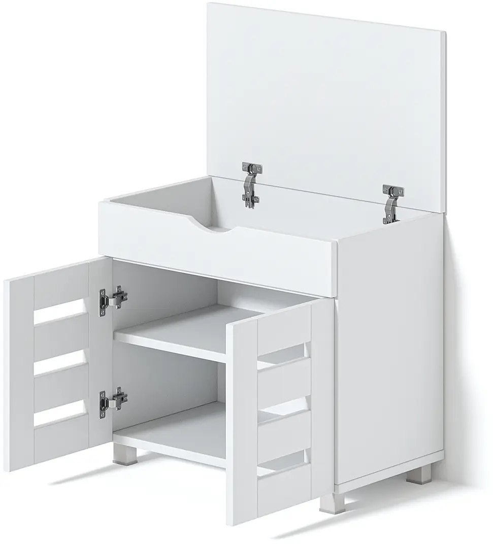 Тумба для обуви Fabrik Home Modul 12 (Ясень Белый) - 3