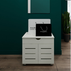 Тумба для обуви Fabrik Home Modul 12 (Ясень Белый)