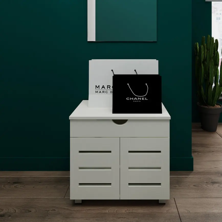 Тумба для обуви Fabrik Home Modul 12 (Ясень Белый)