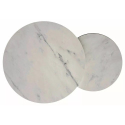 Set masute pentru reviste Signal Hola (White Marble/Gold) Thumb
