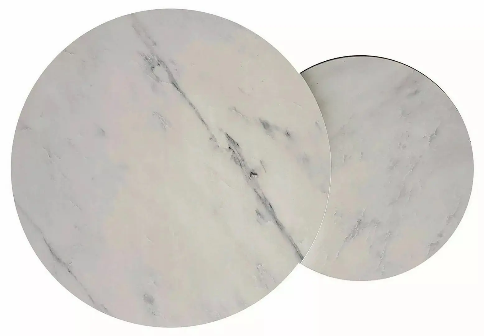 Set masute pentru reviste Signal Hola (White Marble/Gold)