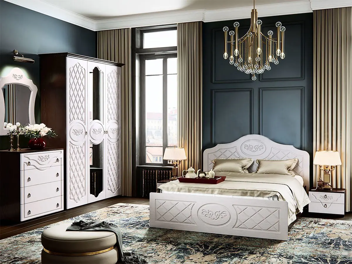 Dulap Mif Prestij Pearl/Wenge Oak (cu 3 usi)