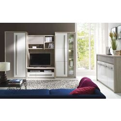 Tumba Fadome Roma Rom12 (White Gloss/Gray Matte/Elm) Thumb