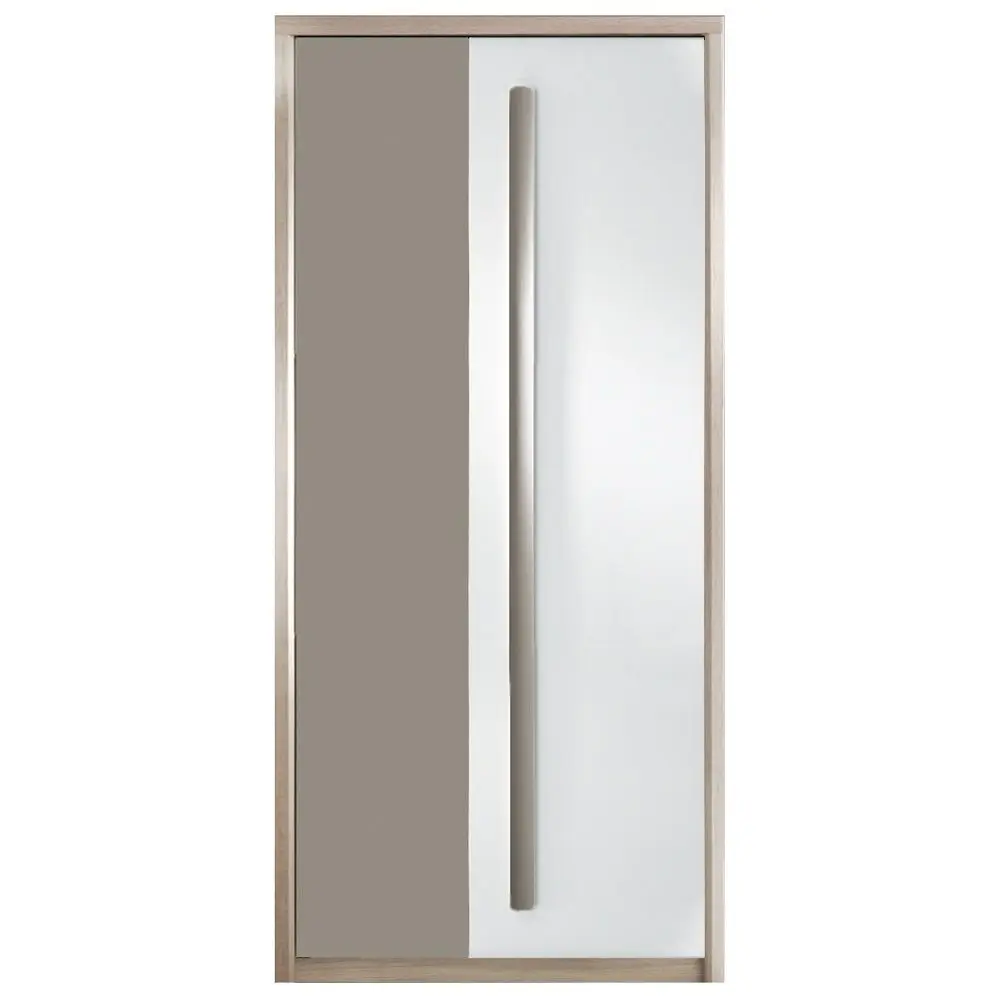 Dulap Fadome Roma Rom1 (White Gloss/Gray Matte/Elm)