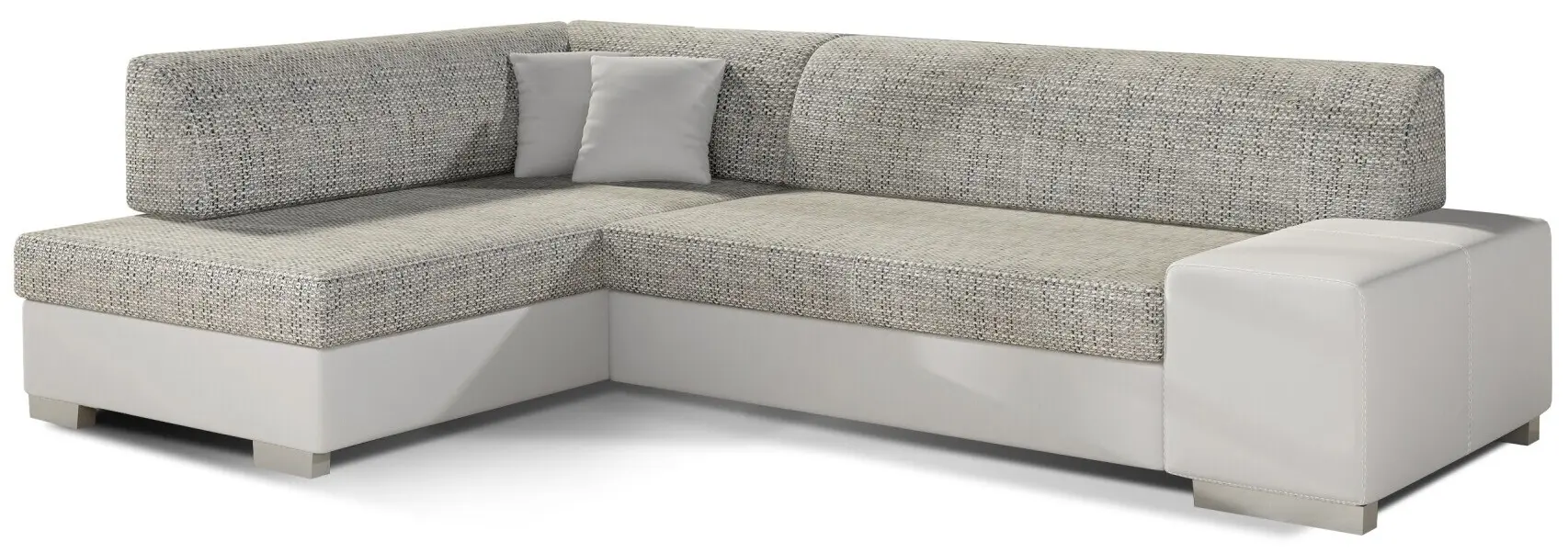 Диван угловой Eltap Fabio Berlin 01/Soft 17 Left (Gray/White)