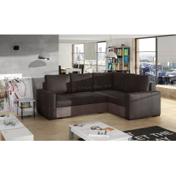 Диван угловой Eltap Corona Monolith 29/Monolith 09 Right (Brown Dark/Brown Light)