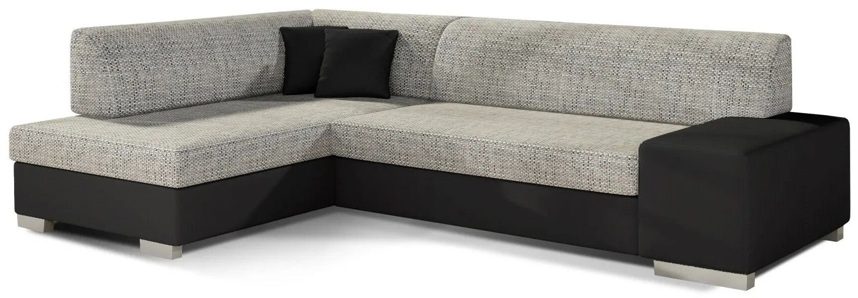 Диван угловой Eltap Fabio Berlin 01/Soft 11 Left (Gray/Black) - 2