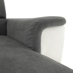 Canapea de colt extensibila Mobhaus Santiago Right (White/Gray) Thumb