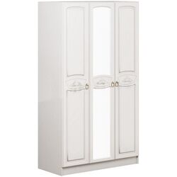 Dulap Mif Aleksandrina White Gloss/White (cu 3 usi)