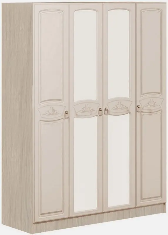 Dulap Mif Aleksandrina Ash Shimo light (cu 4 usi)