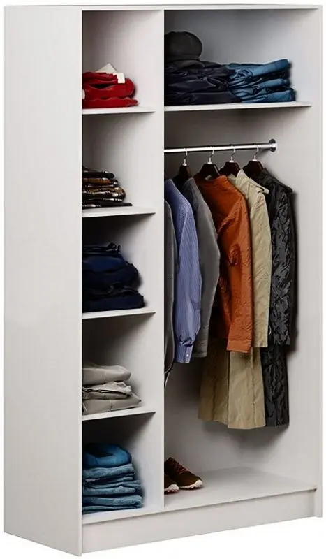 Dulap Mif Aleksandrina White Gloss/White (cu 3 usi)