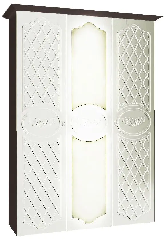 Dulap Mif Prestij Pearl/Wenge Oak (cu 3 usi)