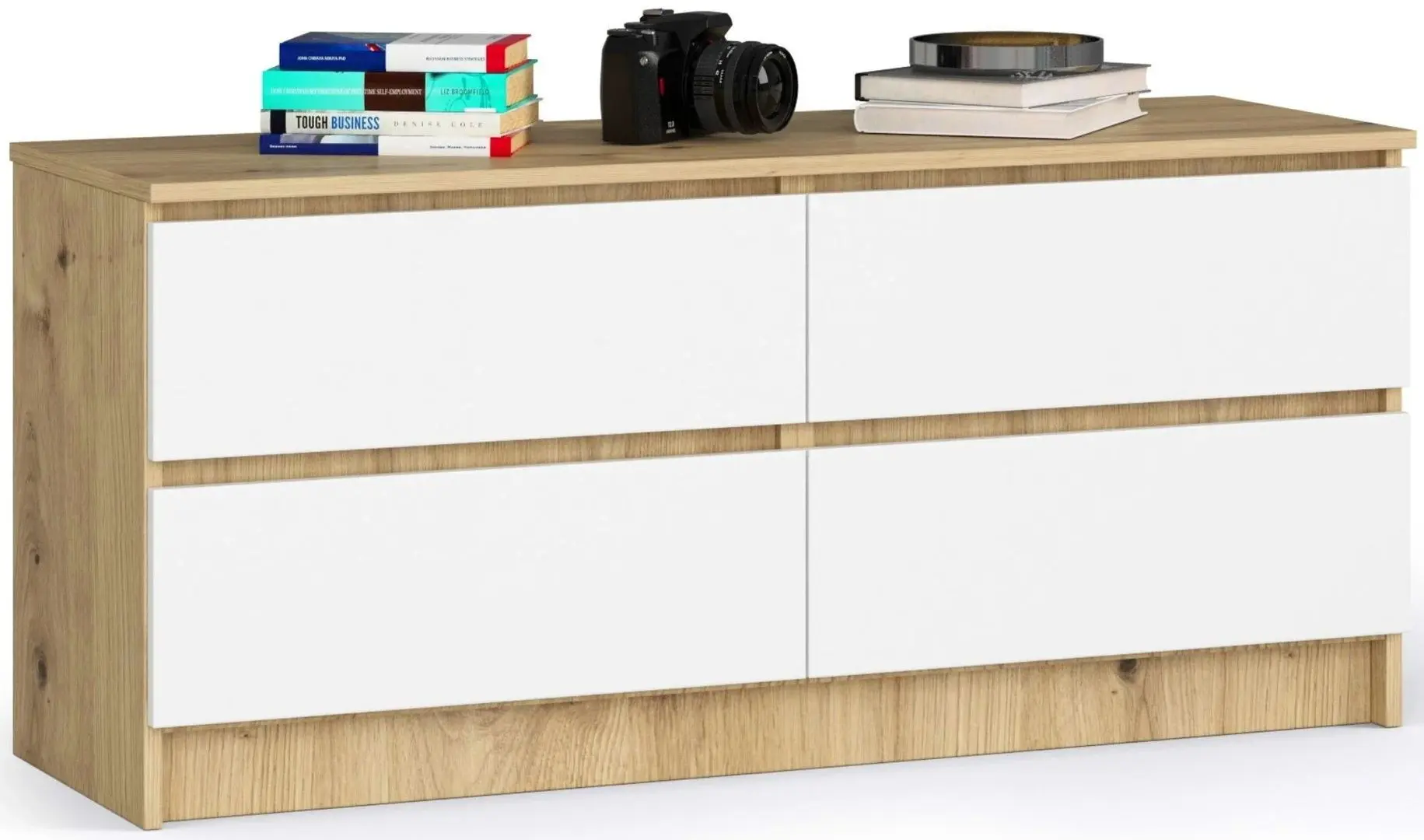 Comoda Akord K120 4SZ (Artisan Oak/White)