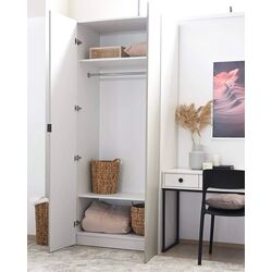 Dulap Fabrik Home Hardy 900 2U (White/Gray Matt Light) Thumb