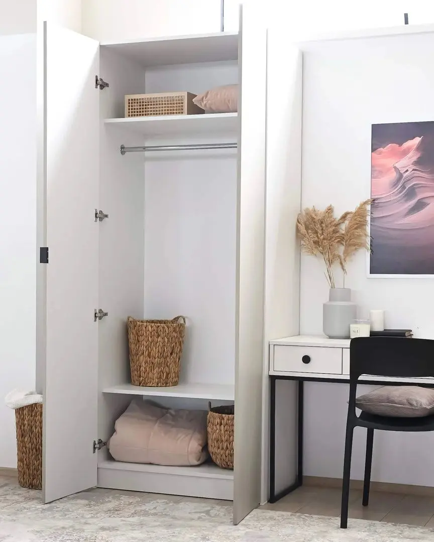 Dulap Fabrik Home Hardy 900 2U (White/Gray Matt Light)