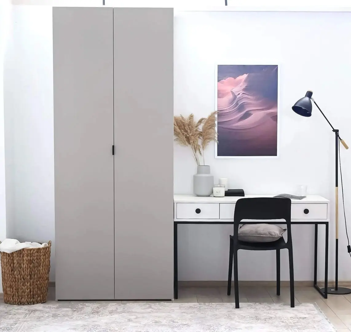 Dulap Fabrik Home Hardy 900 2U (White/Gray Matt Light)