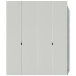 Шкаф Fabrik Home Hardy 1800 4Д (Белый/Светло-Серый Матовый) Thumb