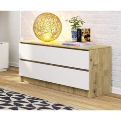 Comoda Akord K120 4SZ (Artisan Oak/White)