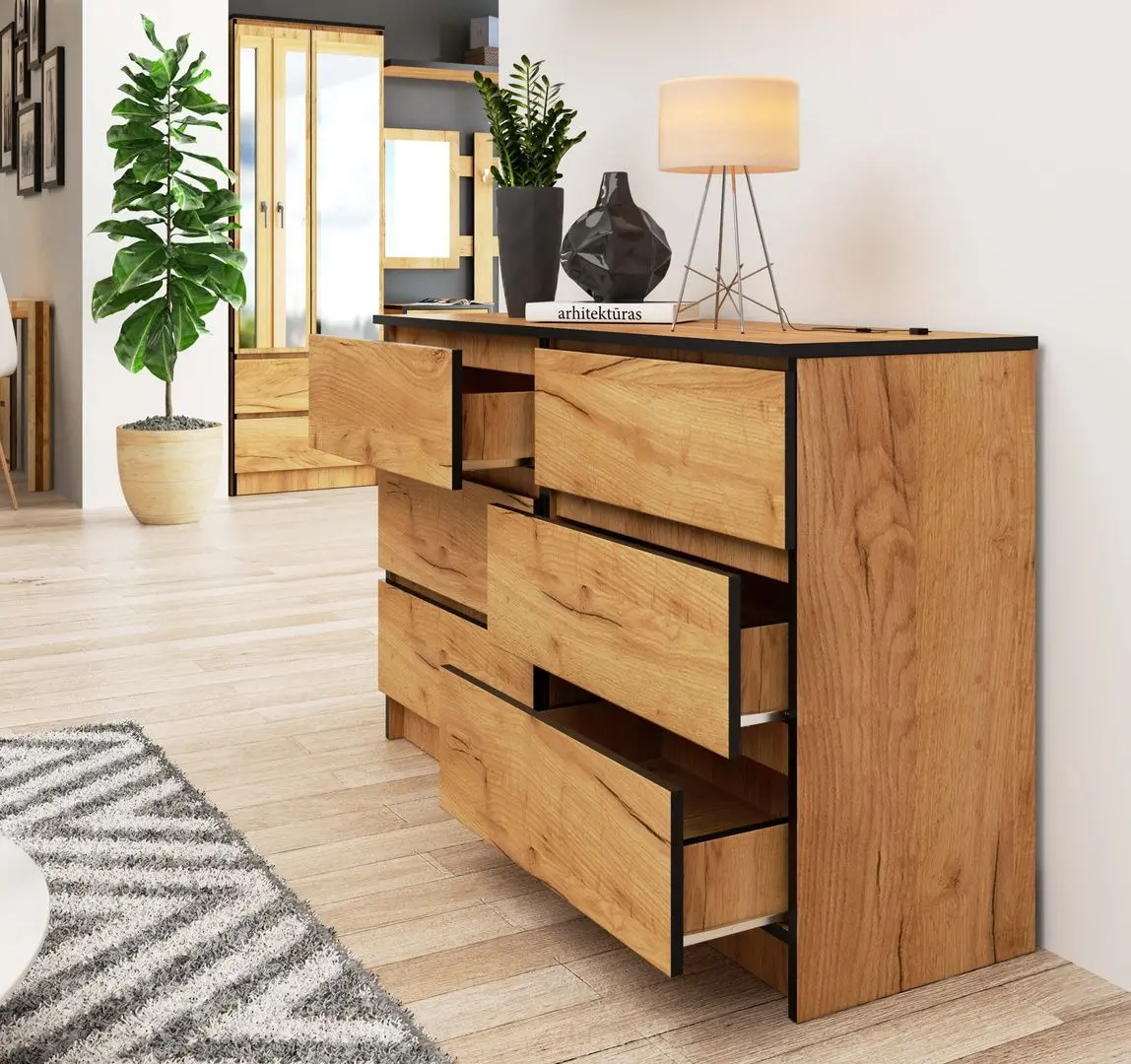Comoda Akord K120 6SZ (Craft Oak)
