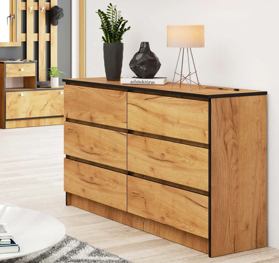 Comoda Akord K120 6SZ (Craft Oak)