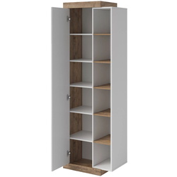 Etajera Helvetia Sintra №05 1D (Samdal Oak/White/White Gloss) Thumb