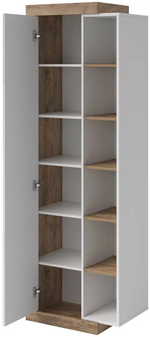 Etajera Helvetia Sintra №05 1D (Samdal Oak/White/White Gloss)